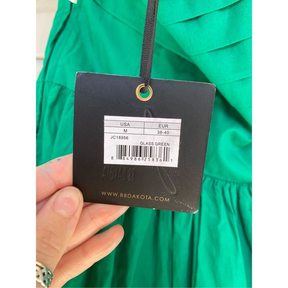 Jack by BB Dakota NWT Strapless Dress in Glass Green Sz Medium St Patrick's Day - Picture 9 of 14